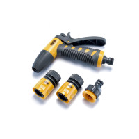 Набор: Пистолет - Распылитель, Коннекторы для шланга 1/2", Адаптер 1/2" + 3/4" "СИЛА"