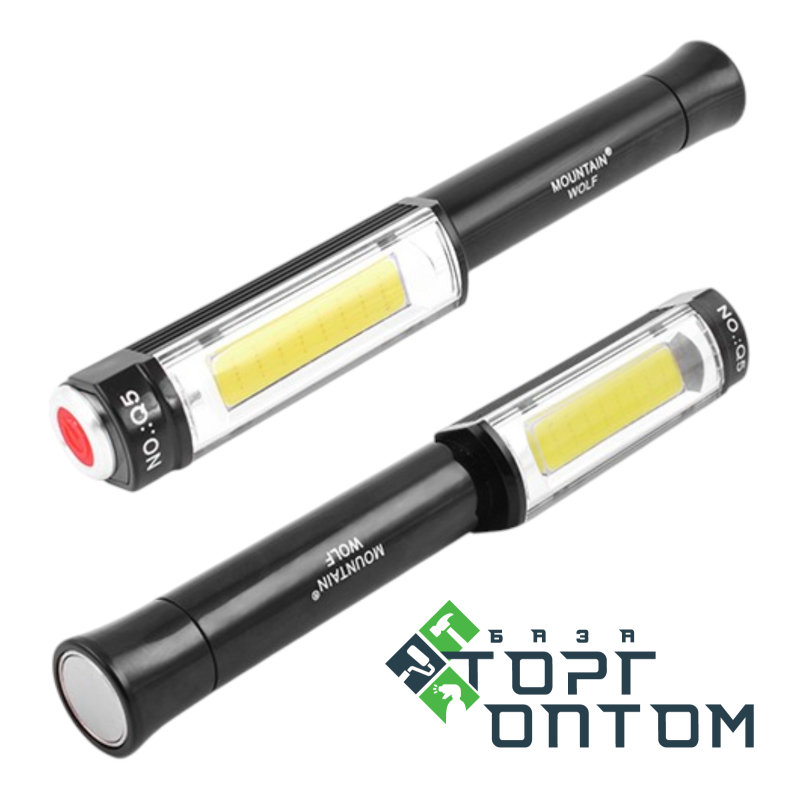 Фонарик ручной на батарейках (3AA) XPE LED+COB FLASHLIGHT