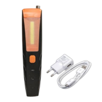 Фонарик ручной на аккумуляторе с магнитной антенной "USB зарядка + Адаптер LED" "WORK LIGHTS"