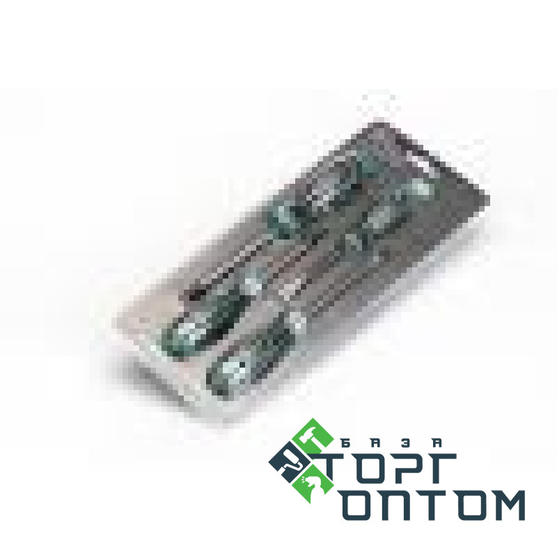 Набор отверток обрезиненных Стандарт 4шт (PH1x75, PH2x100, SL3x75, SL5x100) "СИЛА"